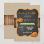 Pompoen elke zondag een jongen of meisje uit te no kaart (Voorkant / Achterkant)