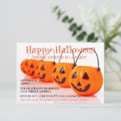 Pompoen Emmers - Uitnodiging voor Halloweenfeest 3 (Staand voorkant)
