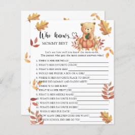 Pompoen en Beer - Wie weet mama beste spel