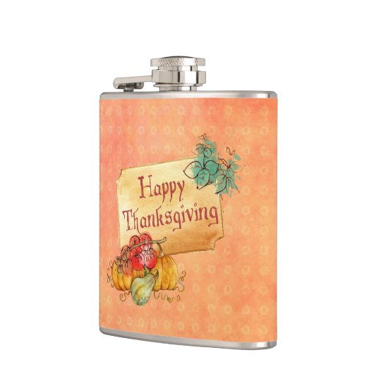 Pompoen en bladeren heupfles (Links)