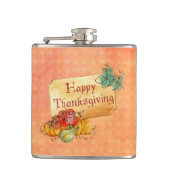 Pompoen en bladeren heupfles (Voorkant)