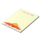 Pompoen en bladeren notitieblok (Linkerzijde)