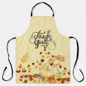 Pompoen en bladeren schort (Voorkant)