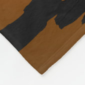 Pompoen en bladeren Silhouet Fleece Deken (Hoek)