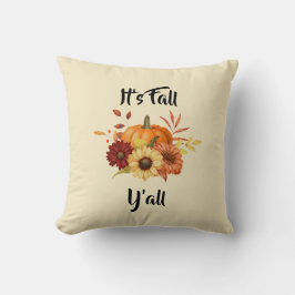 Pompoen en bloemen - Rustieke herfstboerderij Kussen