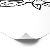 Pompoen en Bloemen Wall Art Poster – Autumn Harves (Hoek)