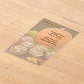 Pompoen en Cupcakes Halloween Party Acryl Uitnodigingen (Laagn)