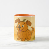 Pompoen en een hond mok (Midden)