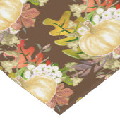 Pompoen en eikenbladeren Autumn Season Brown Korte Tafelloper (Hoek)