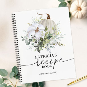 Pompoen en Eucalyptus Herfst Bruidsdouche Recepten Notitieboek