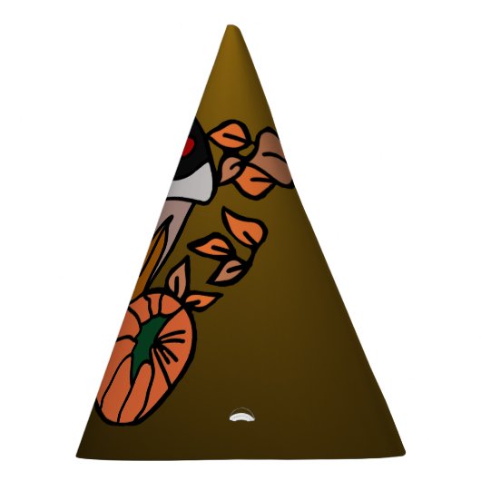 Pompoen en gebrouwen ogen vibes tot in de perfecti feesthoedjes (Rechts)