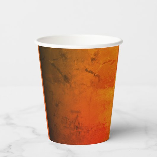 Pompoen en gebrouwen ogen vibes tot in de perfecti papieren bekers (Achterkant)