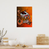 Pompoen en gebrouwen ogen vibes tot in de perfecti poster (Keuken)