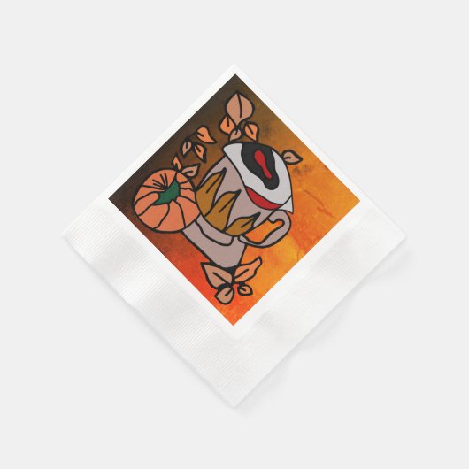 Pompoen en gebrouwen ogen vibes tot in de perfecti servet (Hoek)