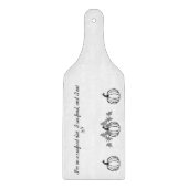 Pompoen en grappige zeevruchten citaat snijplank (Voorkant)