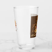 Pompoen en Herfst Bloemen Glazen Tumbler (Rechts)