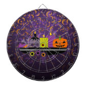 Pompoen en kaarsen Potpourri Paars Dartbord (Voorkant)
