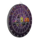 Pompoen en kaarsen Potpourri Paars Dartbord (Voorkant Links)