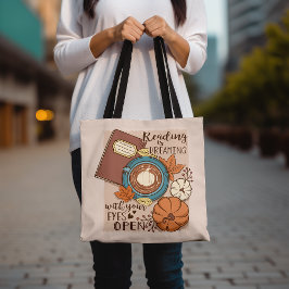 Pompoen en Koffieboek Liefhebber Inspirerend Tote Bag