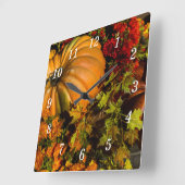 Pompoen en mam arrangement wandklok (Hoek)