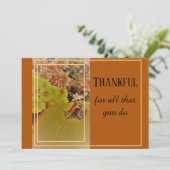 Pompoen en moeders 2 / dankbaar / 5 "x 7" Briefkaa Kaart (Staand voorkant)