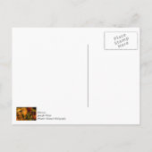 Pompoen en Mum Bloemstuk Briefkaart (Achterkant)