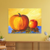 Pompoen en Noten Canvas Afdruk (Insitu (Woonkamer))