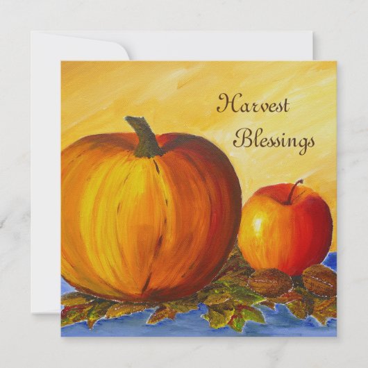 Pompoen en Nuts Bedankkaart (Voorkant)