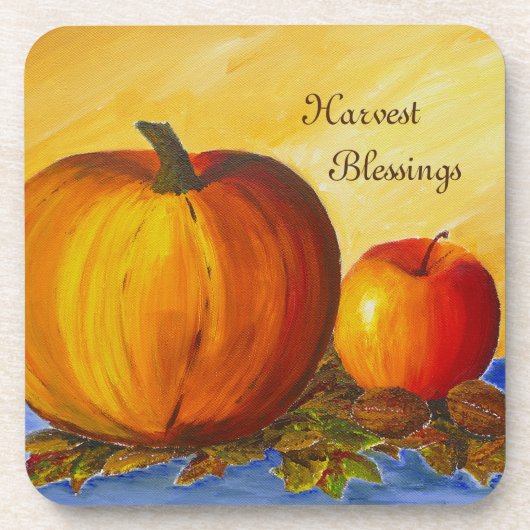 Pompoen en Nuts Bier Onderzetter (Voorkant)