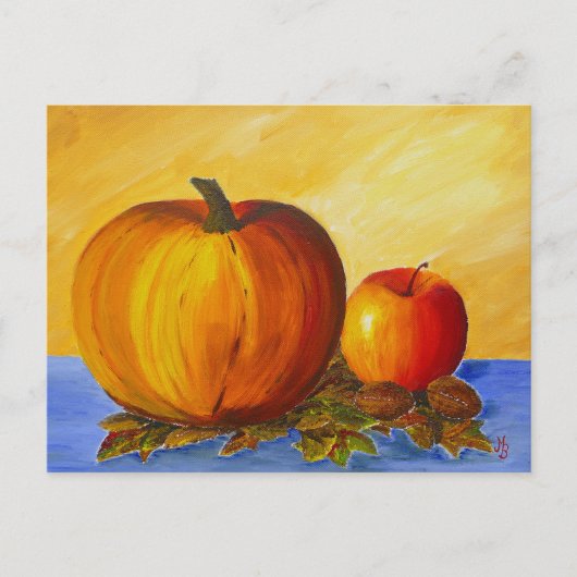 Pompoen en Nuts Briefkaart (Voorkant)