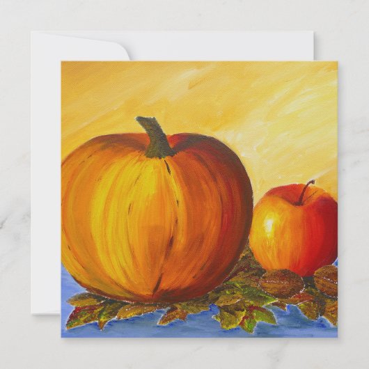 Pompoen en Nuts Kaart (Voorkant)