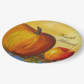 Pompoen en Nuts Papieren Bordje (Gekanteld)