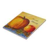 Pompoen en Nuts Tegeltje (Zijkant)