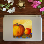 Pompoen en Nuts Vierkante Sticker