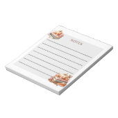 Pompoen en pagina's notitieblok (Linkerzijde)