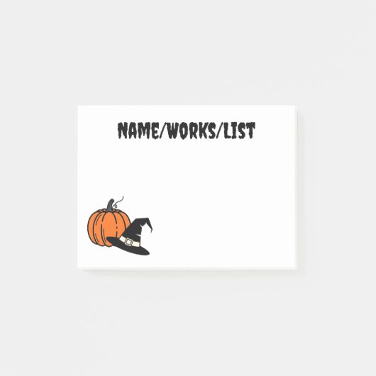 Pompoen en pelgrimshoed herfst post-it® notes (Voorkant)