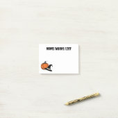 Pompoen en pelgrimshoed herfst post-it® notes (Op bureau)
