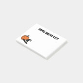 Pompoen en pelgrimshoed herfst post-it® notes (Schuin)