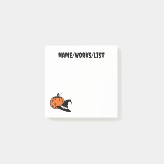 Pompoen en pelgrimshoed herfst post-it® notes (Voorkant)