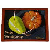 Pompoen en peren grote waszak groot cadeauzakje (Voorkant)