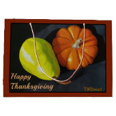 Pompoen en peren grote waszak groot cadeauzakje (Achterkant)