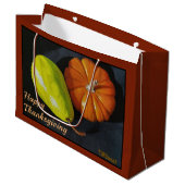 Pompoen en peren grote waszak groot cadeauzakje (Voorkant Gekanteld)