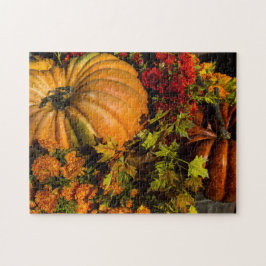 pompoen en pompoenen legpuzzel
