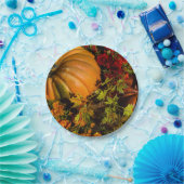 pompoen en pompoenen papieren bordje (Feest)