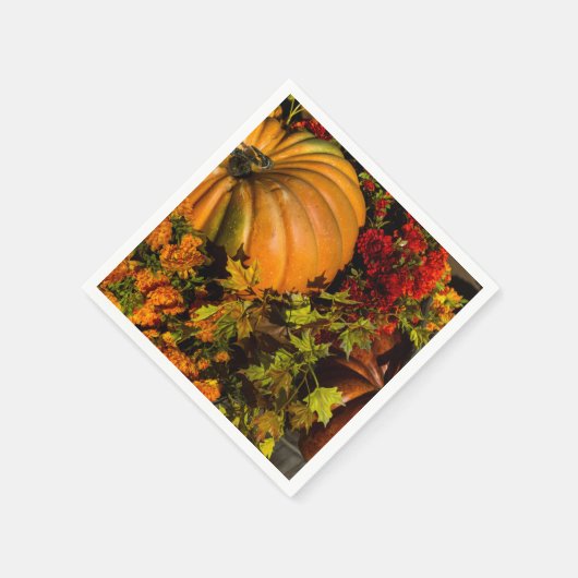 pompoen en pompoenen servet (Hoek)