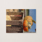 Pompoen en pompoenkaart legpuzzel (Horizontaal)