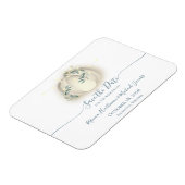 Pompoen en Slingerende Lichtsnoeren Botanische Ran Magneet (Linkerzijde)