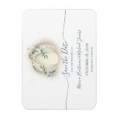 Pompoen en Slingerlampjes Botanische Ranken Magnee Magneet (Verticaal)