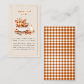 Pompoen en specerij en alles lekker Baby shower Informatiekaartje (Voorkant / Achterkant)