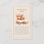 Pompoen en specerij en alles lekker Baby shower Informatiekaartje (Voorkant)